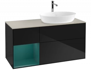 Villeroy&Boch Тумба под раковину Прямоугольная версия FA43GSPH Finion Glossy Black Lacquer
