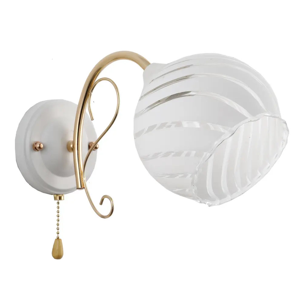 Бра «Ария» КС30071/1W, цвет белый/золотой КЛЮЧНИК STLM-2035970 - Вид №1