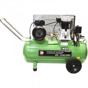 59439 Калибр Компрессор масляный с ременным приводом КМ-2100/50РУ