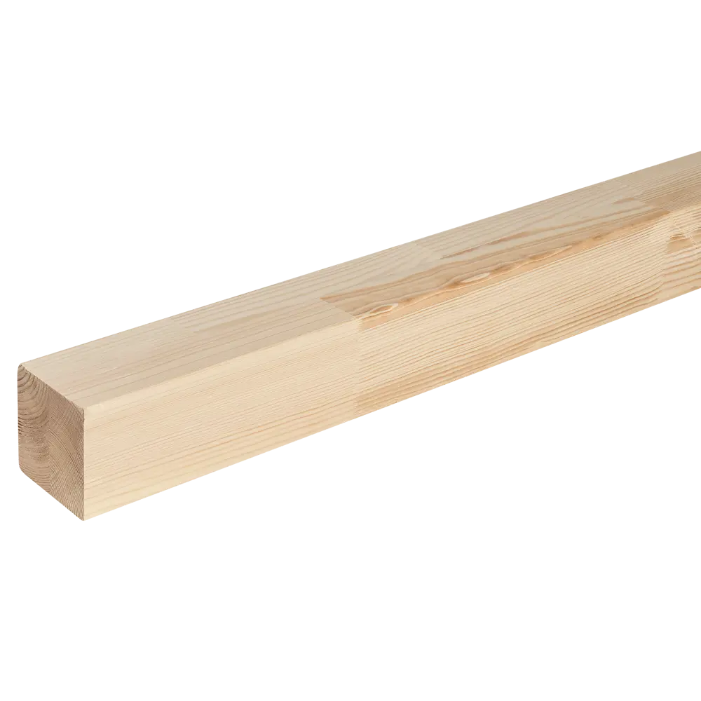 Столб прямой сращенный хвоя сорт Прима 80x80x1200 мм Santreyd STLM-2122965