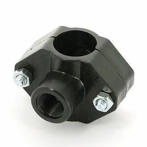 Врезка монтажная 32 x 1/2" ВР, 2 болта, для труб ПНД UNIDELTA