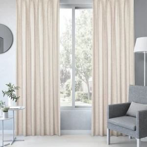 Штора на ленте Inspire Pinto 160x280 см цвет бежевый 89343225 STLM-2035220