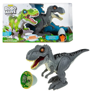 T19290 Игровой набор "Робо-Тираннозавр" серый (+слайм в наборе) Zuru RoboAlive