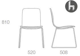 Albaplus Штабелируемое кресло-санки Otis sun-id-1449415 - Вид №4