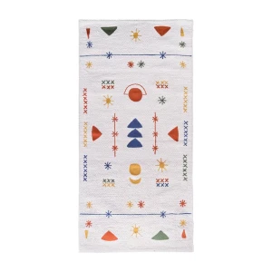 89368819 Коврик для ванной Moroshka Kira 60x120 см цвет белый желтый STLM-1388383
