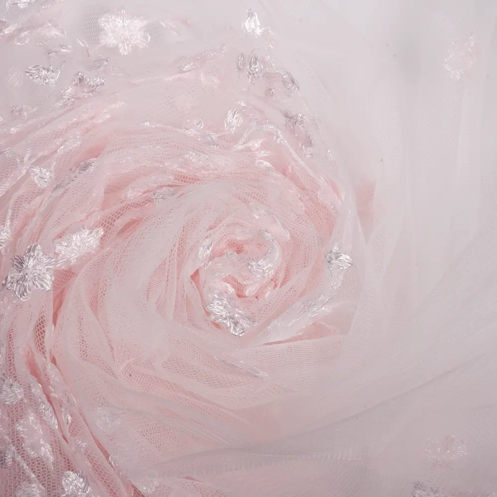 Тюль с вышивкой Невеста сетка 290 см цвет розовый ELIT HOME STLM-2192283