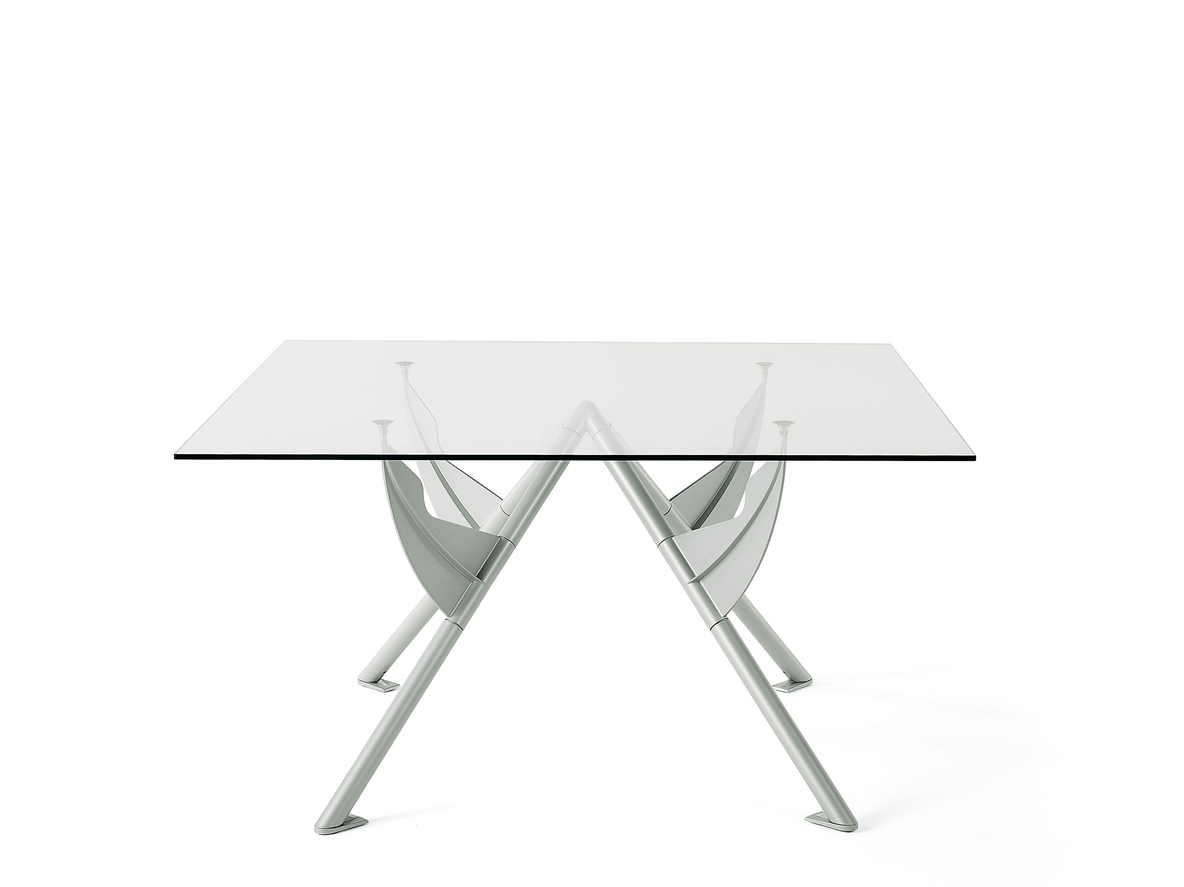 Квадратный стол из стали и хрусталя BALERI ITALIA PRESIDENT M ARCH-00151369