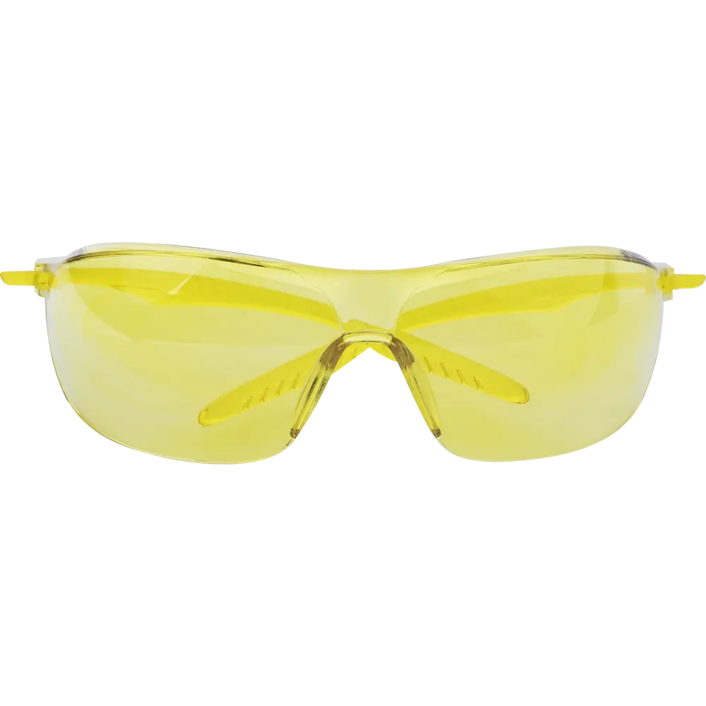 Очки защитные открытые Krafter 18836LM желтые с защитой от запотевания и царапин STLM-2200406