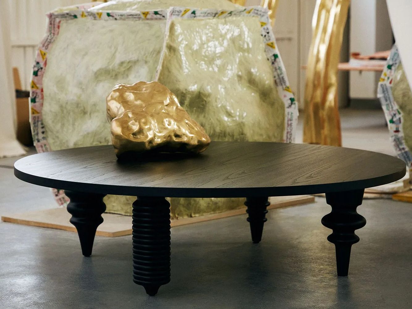 Круглый журнальный столик из ясеня для гостиной BD Barcelona Multileg ARCH-00094674 - Вид №12