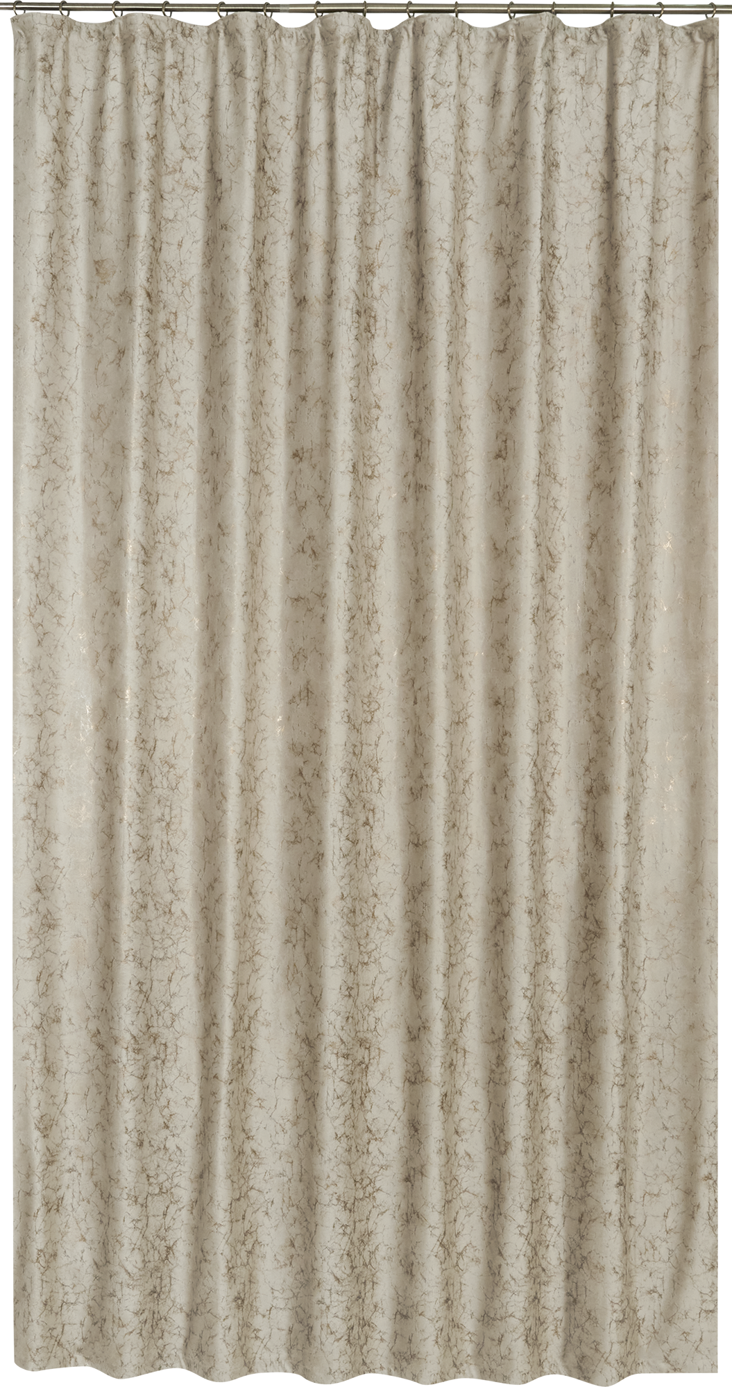 Штора бархатная бежевая с абстрактным рисунком 200×280 см 84532506 Santreyd STLM-0051356 - Вид №1