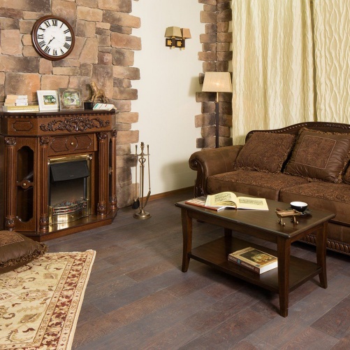 Инженерная доска Montblanc Дуб/Дуб Эль Каса Дуб с брашью (Текстурированная) 500-1800х180 мм 2600400104 - Вид №1