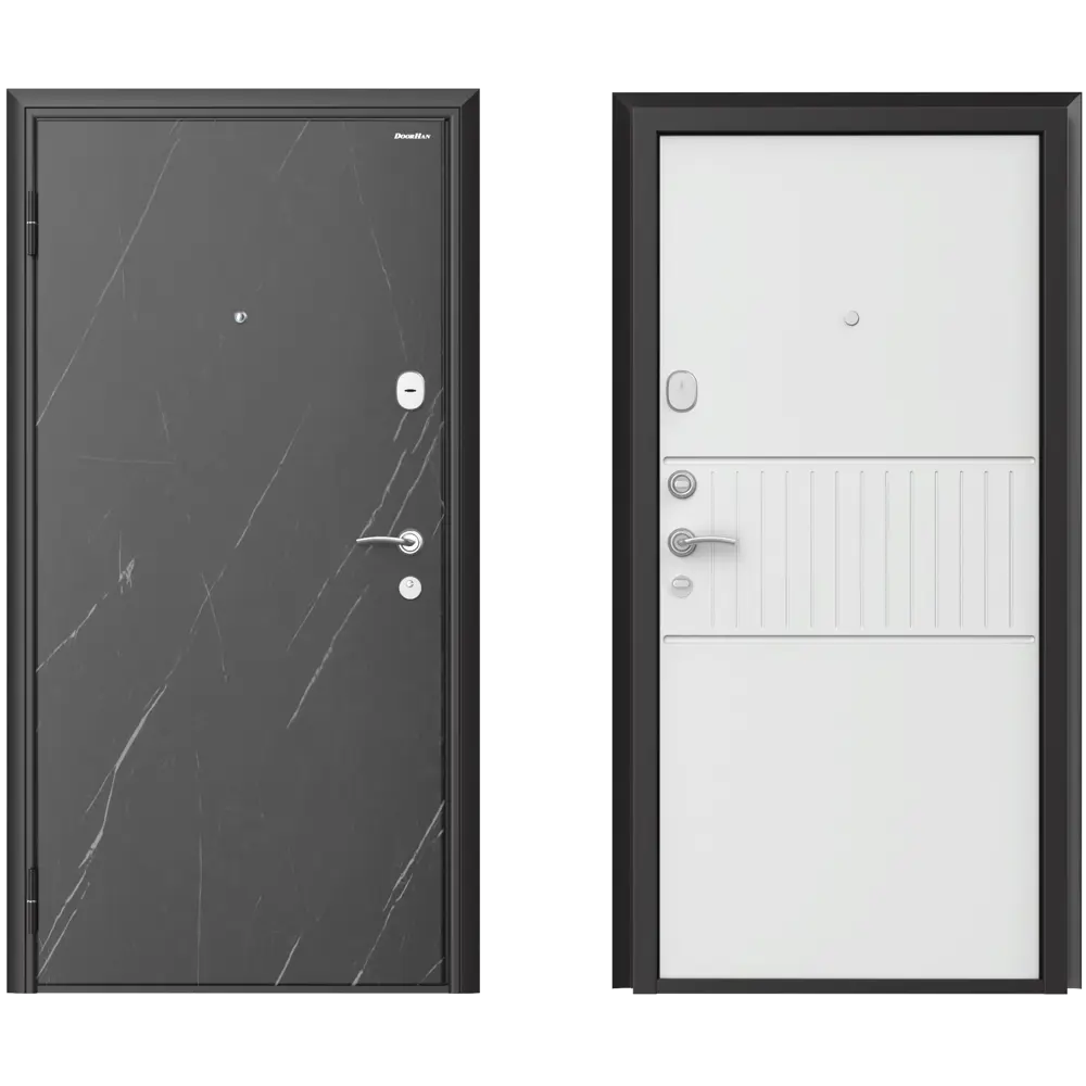 Дверь входная металлическая Премиум New 98x205 см левая силк милк DOORHAN STLM-2028516