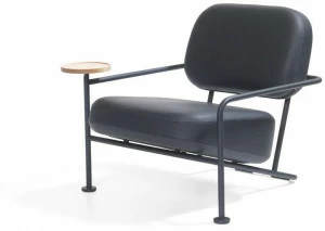 Blå Station Кожаное кресло с подлокотниками Åhus B30