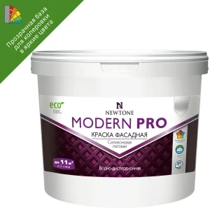 Краска водно-дисперсионная интерьерная фасадная Newtone Modern Pro силиконовая база С 2.5 л 84439903 STLM-2177093