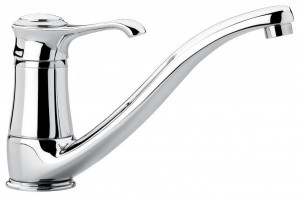 6095BC Смеситель Tiffany для кухни, цвет белый-хром