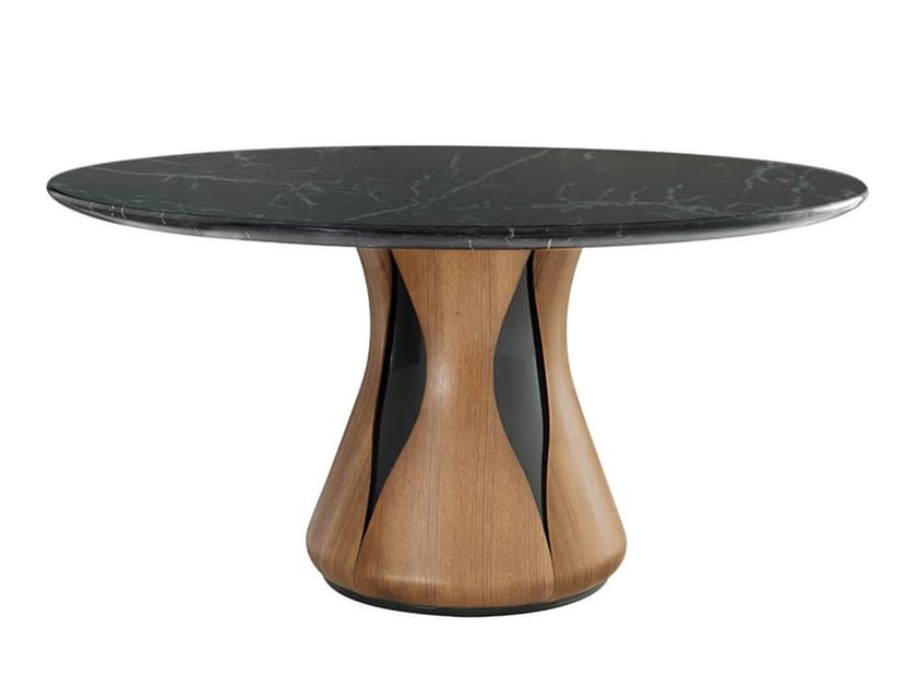Круглый обеденный стол из мрамора и дерева HC28 maison CLARA ARCH-00025101