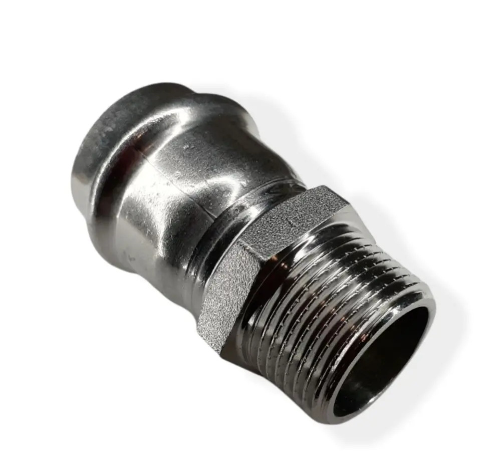 91030854 Муфта комбинированная Zeissler 1/2"x15 мм НР-ВПр нержавеющая сталь STLM-0806571