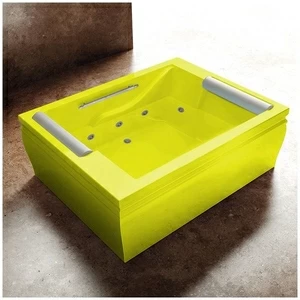 Ванна с гидромассажем жёлтая Gruppo Treesse Blanque 1915 VTL-V1697-Z