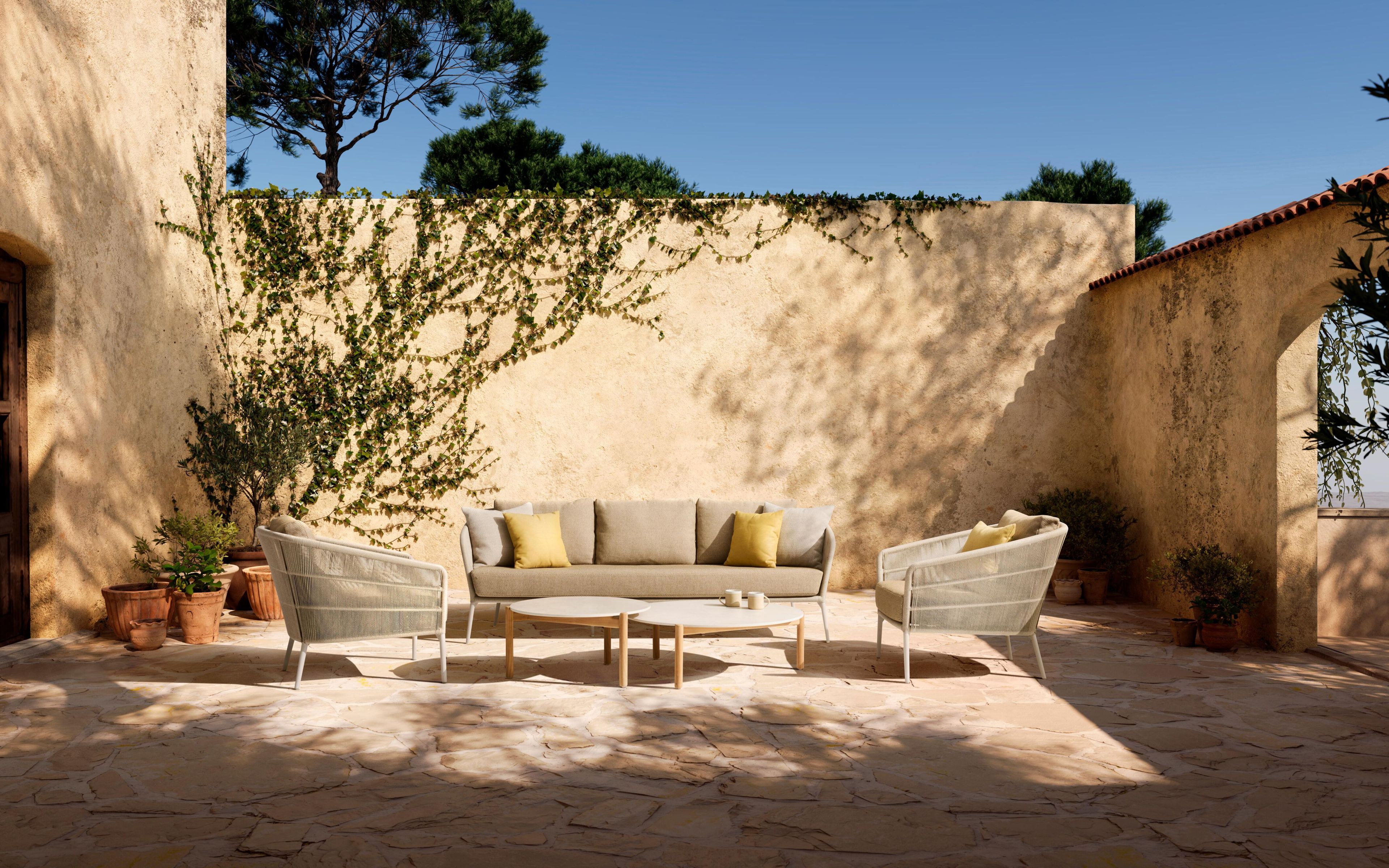 3-местный тканевый садовый диван Vincent sheppard Akari ARCH-00090466 - Вид №2