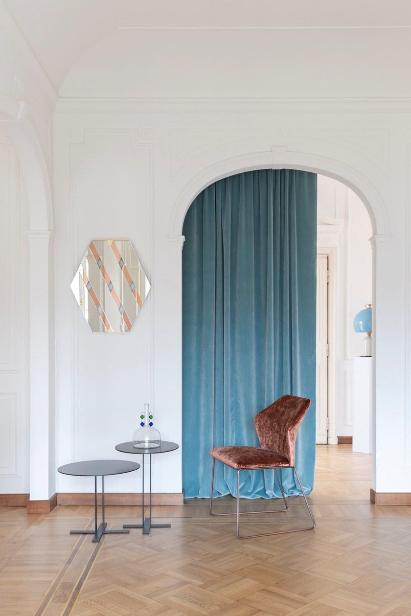 Saba Italia Санный стул с обивкой из ткани New york sun-id-1352378 - Вид №4