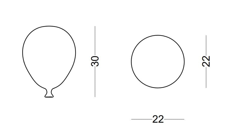 Светодиодный подвесной светильник из полиэтилена SLIDE BALLOON ARCH-00048347 - Вид №8