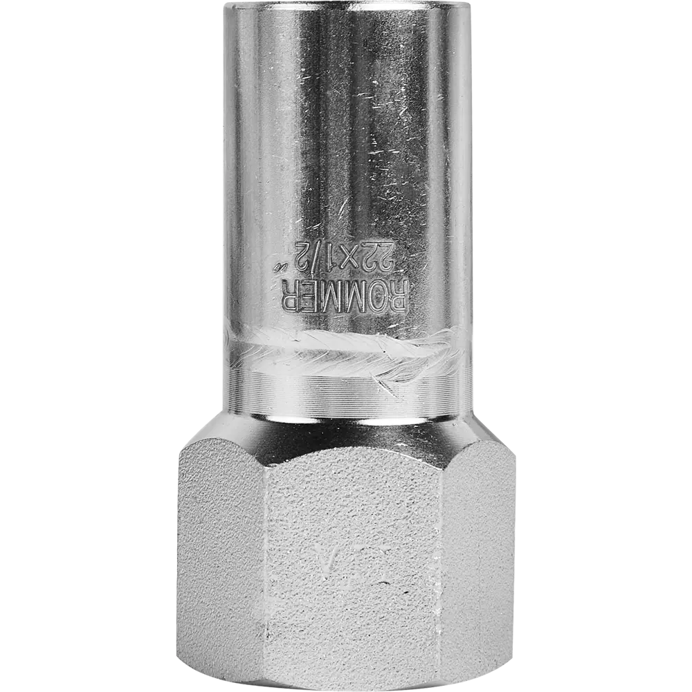 Муфта переходная Rommer 1/2"x22 мм НПр-ВР нержавеющая сталь STLM-2013430 - Вид №2