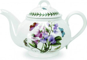 10568468 Portmeirion Чайник Portmeirion Ботанический сад.Душистый горошек  1,1л, фарфор (викторианская форма) Фарфор