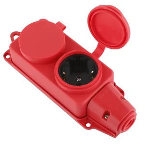 Колодка Duwi для удлинителя с защитными крышками - 2 розетки с заземлением 86245681