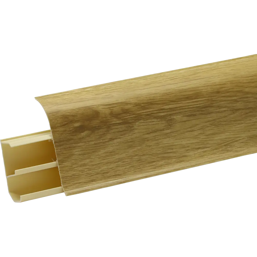 ARTENS Плинтус напольный ПВХ Дуб Байкал с кабель-каналом 7 см 83410241 STLM-0041073