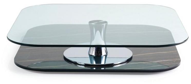 Roche Bobois Квадратный стеклянный журнальный столик sun-id-1415304 - Вид №3