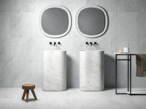 Отдельно стоящая мраморная раковина