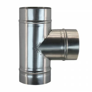 Тройник круглый (оц. сталь) d125/125/125