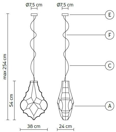 Karman Подвесной светильник из стекла 24 karati sun-id-1430213 - Вид №5