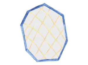 Изогнутый ковер ручной работы