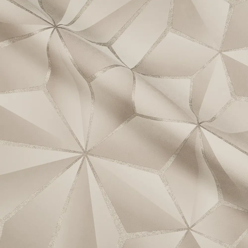 Обои флизелиновые Ateliero Kaleidos бежевые 1.06 м AT88187-13 Kaleidoscope STLM-2113764 - Вид №2
