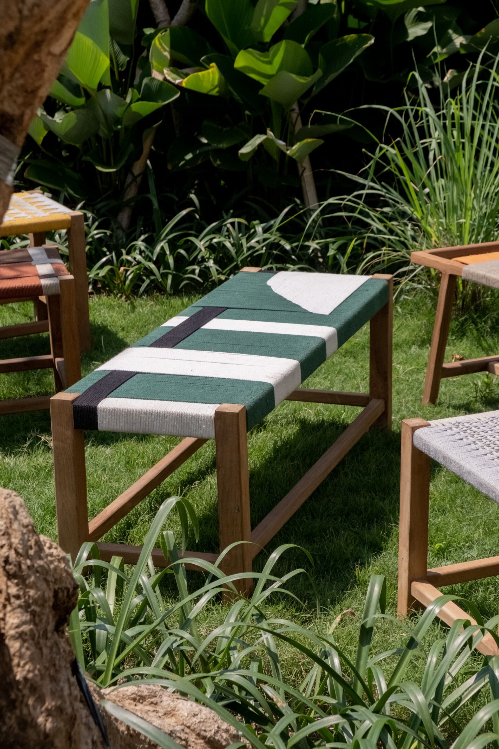 Садовая скамейка из тикового дерева cbdesign Виареджо ARCH-00098998 - Вид №8