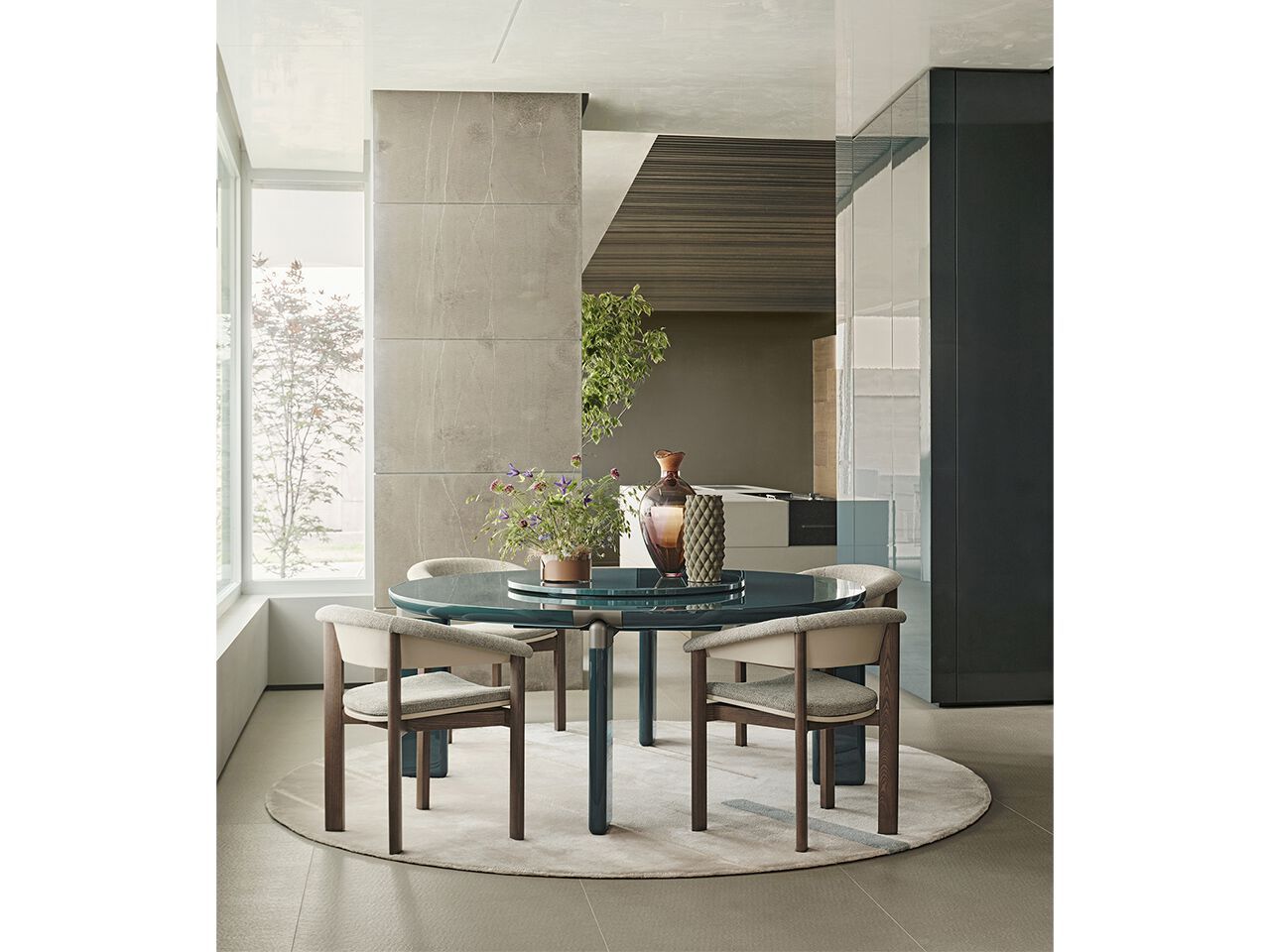 Стул грецкого ореха с подлокотниками Turri LYNN ARCH-00103913 - Вид №2