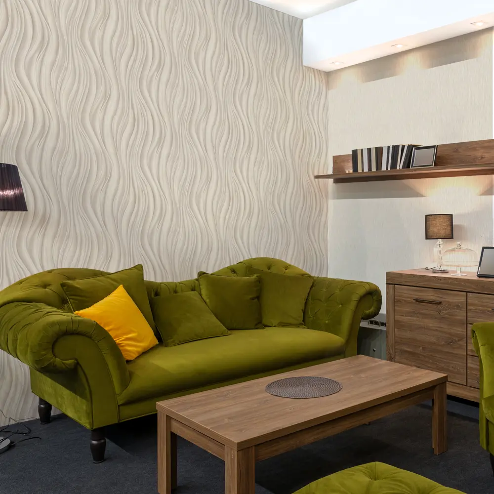 Обои флизелиновые Московская обойная фабрика бежевые 1.06 м 4159-3 Гольфстрим STLM-2201528 - Вид №3