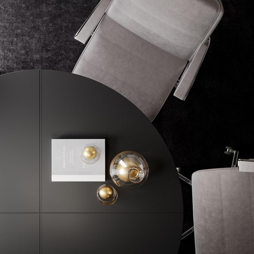 PROF Круглый деревянный стол для переговоров Sessanta sun-id-1465247 - Вид №5