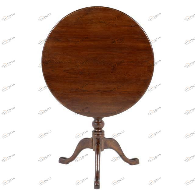 Журнальный столик круглый с фигурной ножкой дуб Tilttop от Eichholtz EICHHOLTZ EICHHOLTZ 062906 Коричневый 