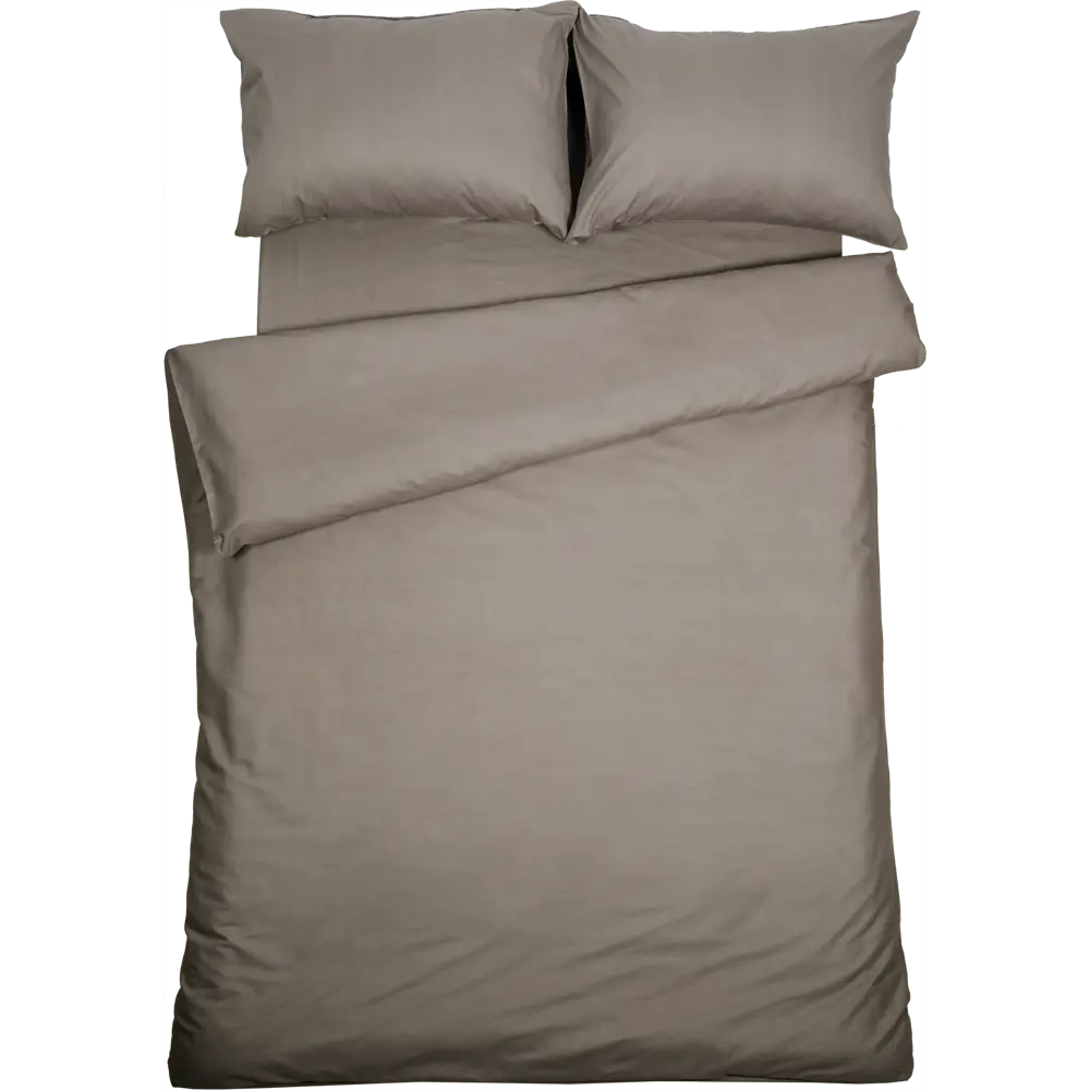 Комплект постельного белья Tex Republic 28525 двуспальный сатин серо-бежевый STLM-2055474