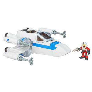 B3812 Hasbro Playskool Heroes Герои Star Wars: Транспортное средство Дэлюкс с фигуркой STAR WARS (Hasbro)
