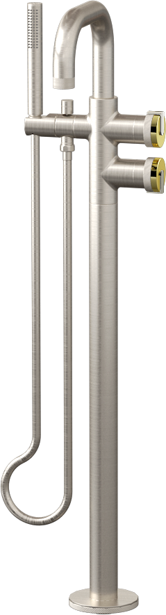 E-11557-R1PB-L1PC-BNi Смеситель напольный отдельностоящий (внешняя часть) GRAFF MOD+