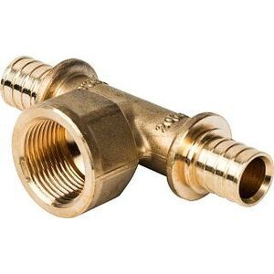 Тройник-переходник ВР 20x3/4" аксиальный для труб из сшитого полиэтилена STOUT