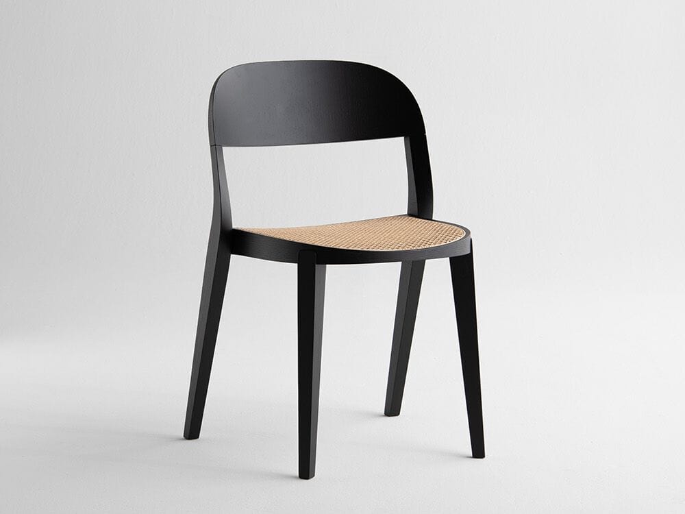 Штабелируемый венский стул из дерева и соломы Potocco минимальная ARCH-00145439 - Вид №1