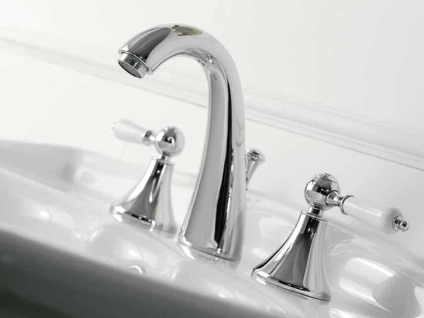 ZAZZERI Смеситель для раковины на 3 отверстия с отдельными розетками Mille sun-id-1411159 - Вид №1