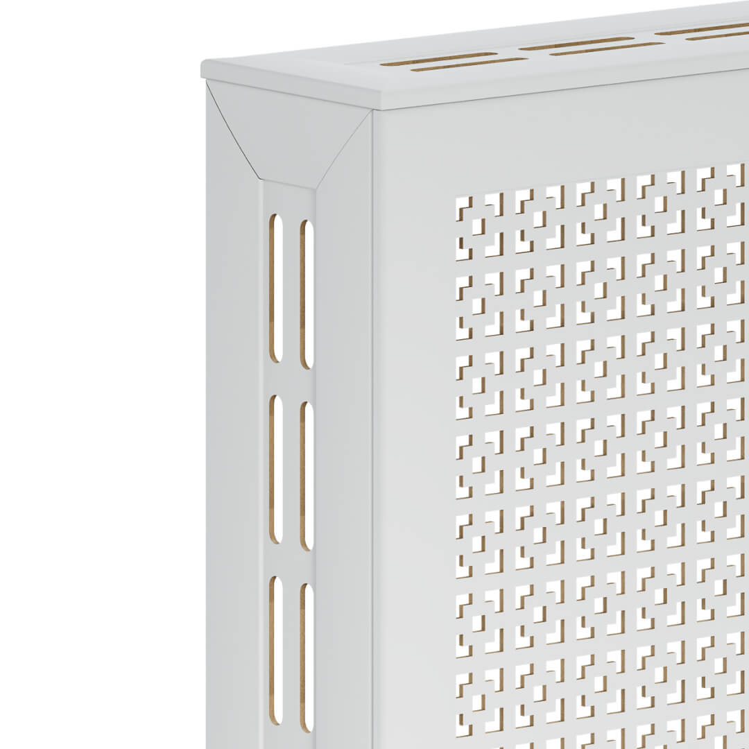 Экран для радиатора 60х60 см Дамаско белый STELLA Standart STSR-1138