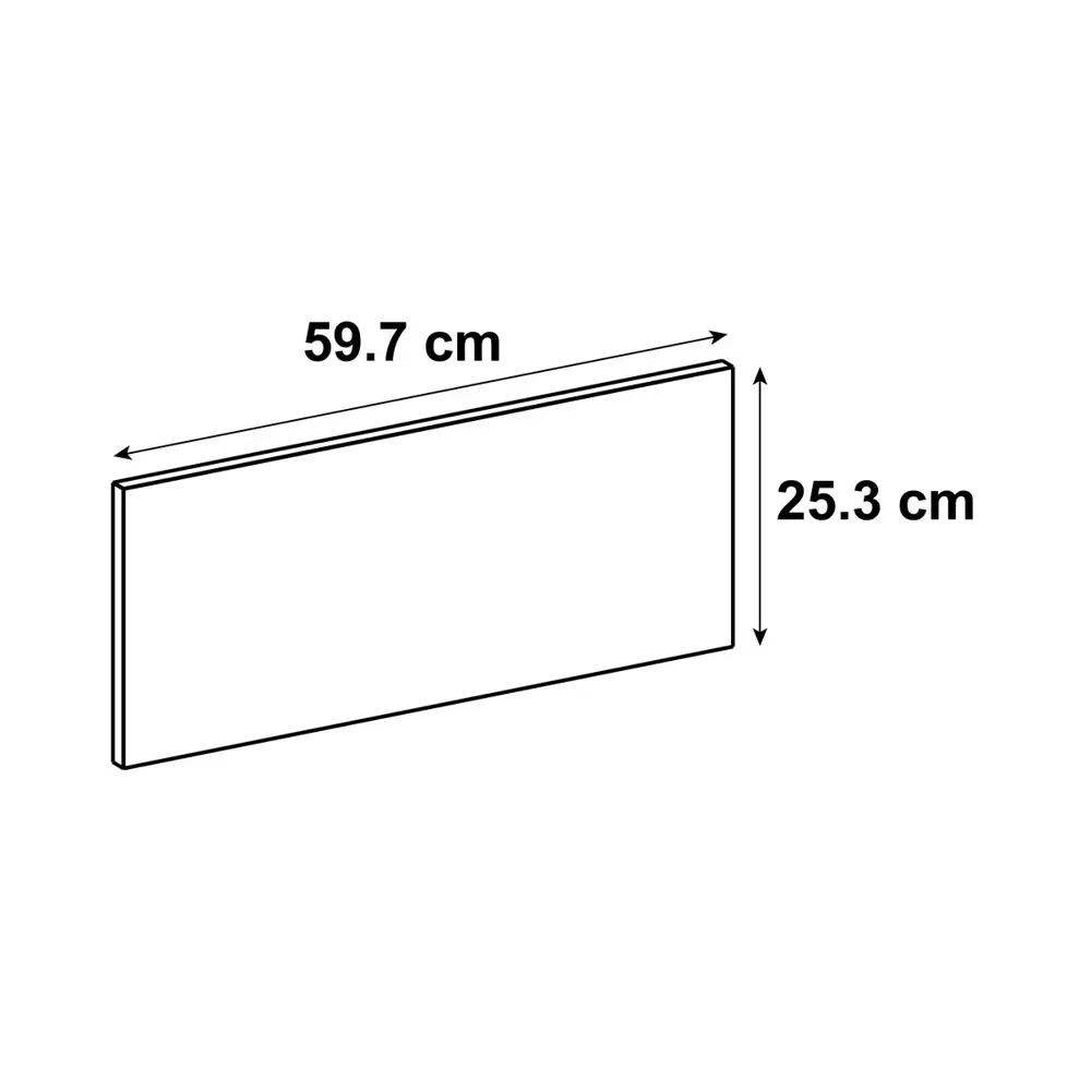 Фасад для кухонного шкафа Мегион 59.7x25.3 см Delinia ID МДФ цвет тёмно-серый 82624899 STLM-2081109 - Вид №3
