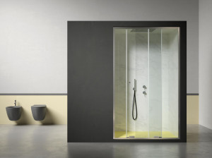 Нишевая душевая кабина с раздвижной дверью