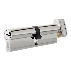 Цилиндр Apecs SM-95(45C/50)-C-NI, 45x50 мм, ключ/вертушка, цвет никель 82379233 STLM-2087673
